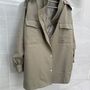 Olive Green Utility Jacket - Women
